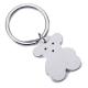 Touch Love 316L Stainless Steel Key Ring / Fashion Jewelry Rings With Silver Plated