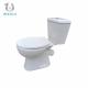 Ceramic Two Piece Toilet Bowl European Style Wash Down 140mm P Trap