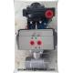 Double Action And Single Action Pneumatic Rotary Actuator With Ball Valves