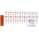 Professional Fence Parking Barrier Gate With RFID UHF Reader Aluminum Alloy 1M To 4.5M