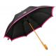 Ladies Wooden Handle Umbrella , Fold Away Umbrella With Curved Wooden Handle 