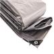 PE Tarpaulin Silver Gray FAW 160g for Rainproof Tents and Awning Covering 2-11m Width