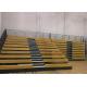 Event Center Wood Bleacher Seating With Kiln Dried Lumber Seat Base