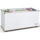 550L Commercial Chest Freezer With Top Open Sliding Two Flat Glass Door