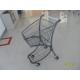 40L Steel Tube Airport Supermarket Shopping Trolley With Advertisement Board