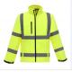 Waterproof Reflective Safety Jackets Mesh Lining With Stand Up Collar