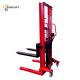 1000kg Capacity Manual Pallet Stacker With 3000mm Max Lifting Height