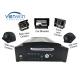 4CH GPS HDD 12V Mobile DVR system for Vehicle with 4 car Cameras