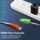 Mini 4K/30Hz HDMI over Single-Core Multimode Fiber Extender