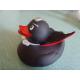 Toys Retail Superhero Rubber Ducks , Black Cool Rubber Duck For Promotion Gift Shop