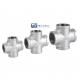 Stainless Steel 304 201 316 Pipe Fitting Female Thread Cross 4 Way Cross NPT BSPT BSPP Casting