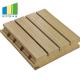 Eco - Friendly Wooden Grooved Noise Reduction Wall Panels For Home Decorative