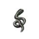 Snake Shape Diamond Pendant / Diamond Animal Jewelry With Rhodium Plating