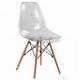 Fracture Resistant PP Frame Patchwork Kitchen Chairs , Grey Patchwork Chair
