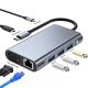 7-in-1 USB C Type C Docking Station with HDTV HDMI VGA USB RJ45 and Fast Data Transfer