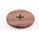 Round Qi Standard Universal Wood / Bamboo Wireless Charger Charging Pad