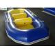 Water Adventure Race Inflatable Rafts Inflatable Fishing Boats Yellow / Blue