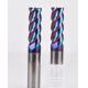 Flat hard milling end mills Blue Nano For Processing Stainless Steel