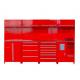Multi Drawers Optional Red Flat Pack Garage Cabinets for Car Repair Workshop Storage