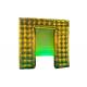 Inflatable Led 360 Photo Booth Enclosure Golden Inflatable Photo Booth With Camera