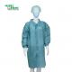 Anti Dust PP/SMS/Microporous/Tyvek Disposable Protective Lab Coat With Elastic Wrists