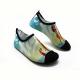 Foldable Swimming Pool Shoes Ladies Wear - Resistant Lycra Upper PVC Sole toe