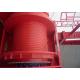 12Ton 16Ton Tower Crane Winch Alloy Steel High Power Red Color