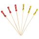 12cm Natural Bamboo Food Picks Skewers Toothpicks For Party Bar