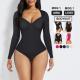 HEXIN Design High Compression Breathable Thong One Piece Slim Seamless Bodysuit Jumpsuit