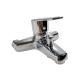 Ceramic Disc Valve 5.5 Inches Spout Reach Bath Faucet Stainless Steel Lavatory