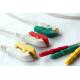 Professional 3 Lead Ecg Cable , 5 Lead Ecg Cable TPU Cable Material
