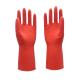 Red Latex Household Gloves , Kitchen Rubber Gloves High Latex Content