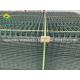 1230mmx2500mm Welded Mesh Fence Rigid Panel Pvc Coated With Peach Post