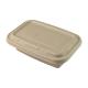 Disposable Biodegradable Sugarcane Bagasse Food Container Set Rectangle