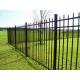 2.03m Pvc Coated Black Wrought Iron Fence Panels Security