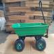 75L 4 Wheel Garden Dump Cart Garden Tipper Cart With Pneumatic Tires