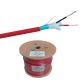 ExactCables 1*2*0.75 Bare Copper 2core Red Fire Alarm Cable for Fire Safety Standards