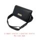 Black Pic Show PU Leather Waist Belt Bag 15*12*3cm