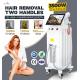 Permanent 808nm Diode Laser Hair Removal Machine Painless 2 Handles Cooling System