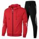 Custom your own brand mens cotton hoodie jogging/moring running/training tracksuit or sports suit