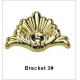 Custom Made Gold Coffin Bracket For Casket Accessories Standard Size