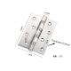 4 Inches Stainless Steel Door Hinges Swing Thick With Soft Close Ball Bearing