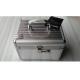 Aluminum Framed Female Lockable Makeup Case Storage Bag With Paper / Flannelette Lining