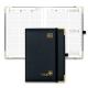 Weekly Planner 2023-2023 Black 6.5'' x 8.5'' Vertical Hourly Schedule And