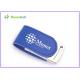 CE Blue Eco Leather USB Flash Disk 4GB For Promotional Product