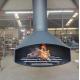 Carbon Steel Indoor Hanging Fireplace Ceiling Mounted Suspended Wood Stove