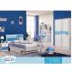 ODM Blue White Boys Bedroom Set Minimalist Chemical Resistant