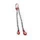 8mm Black Finish G80 Alloy Steel Chain Sling with Two Legs for Lifting EN818-2 Durable