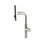 Silver Bathroom Sink Mixer Faucet with Deck Mounted Single Handle and 3 Way Waterfall