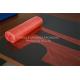 Colored Disposable PE Apron On The Roll , Red Plastic Kitchen Apron For Adult